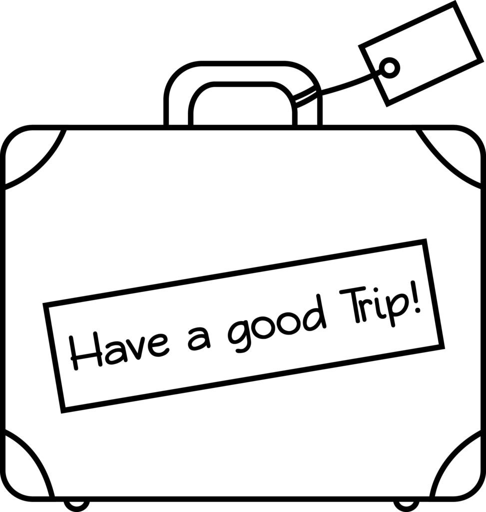 Have A Good Trip Coloring Page