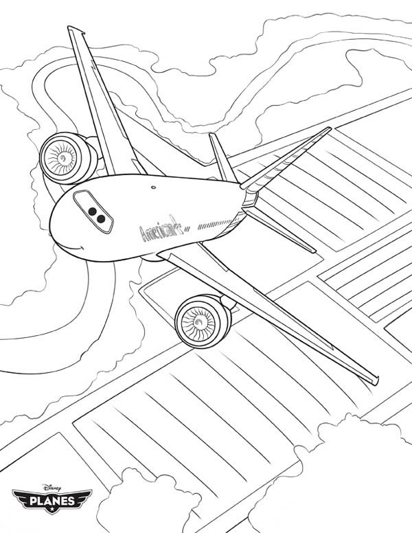 Planes Coloring Page