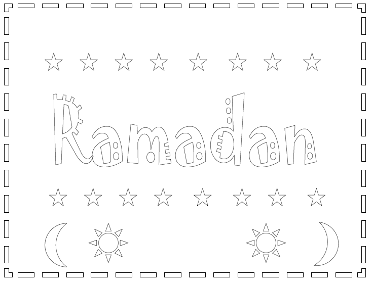 Ramadan Printable Coloring Page