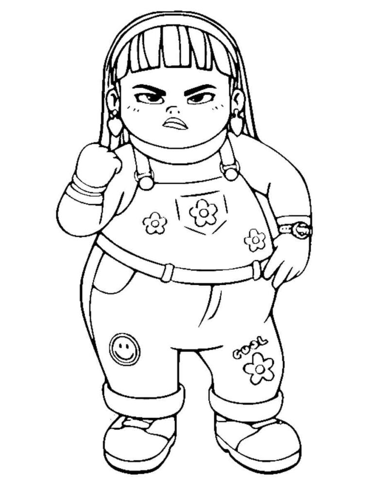 Abby Turning Red Coloring Page
