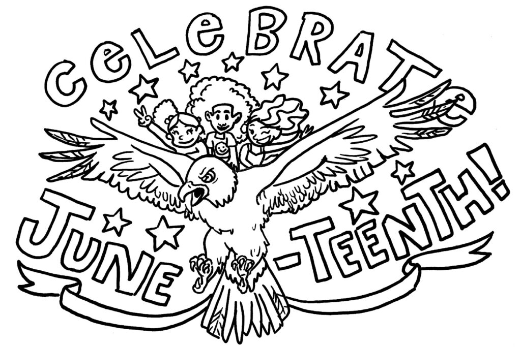 Celebrate Juneteenth Coloring Page