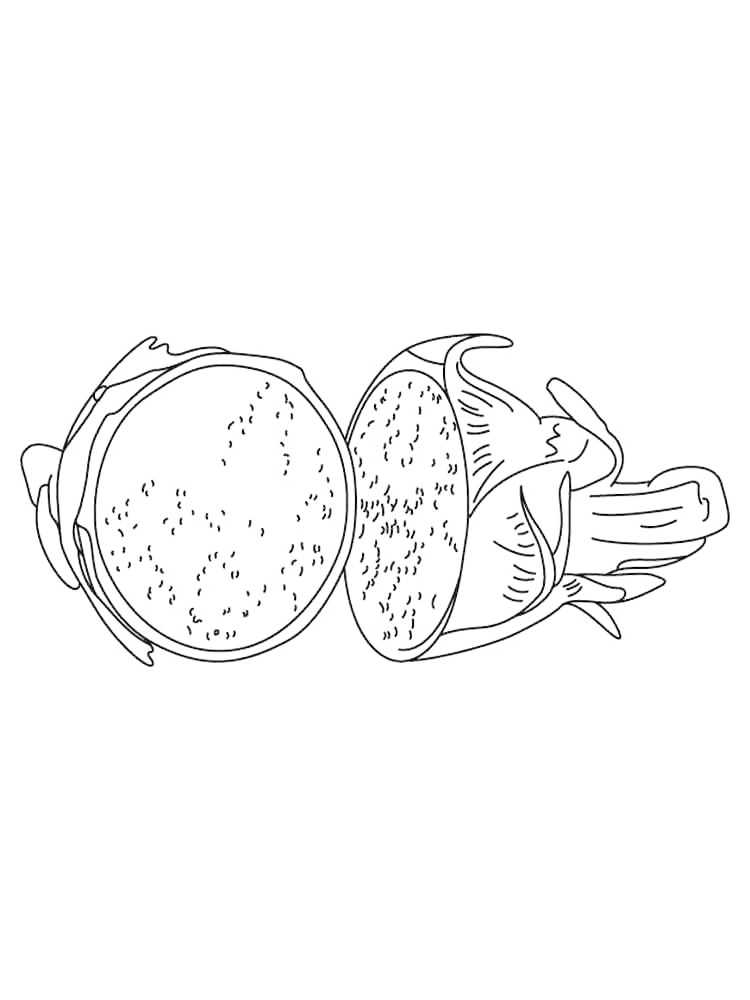 Dragon Fruit Coloring Pages