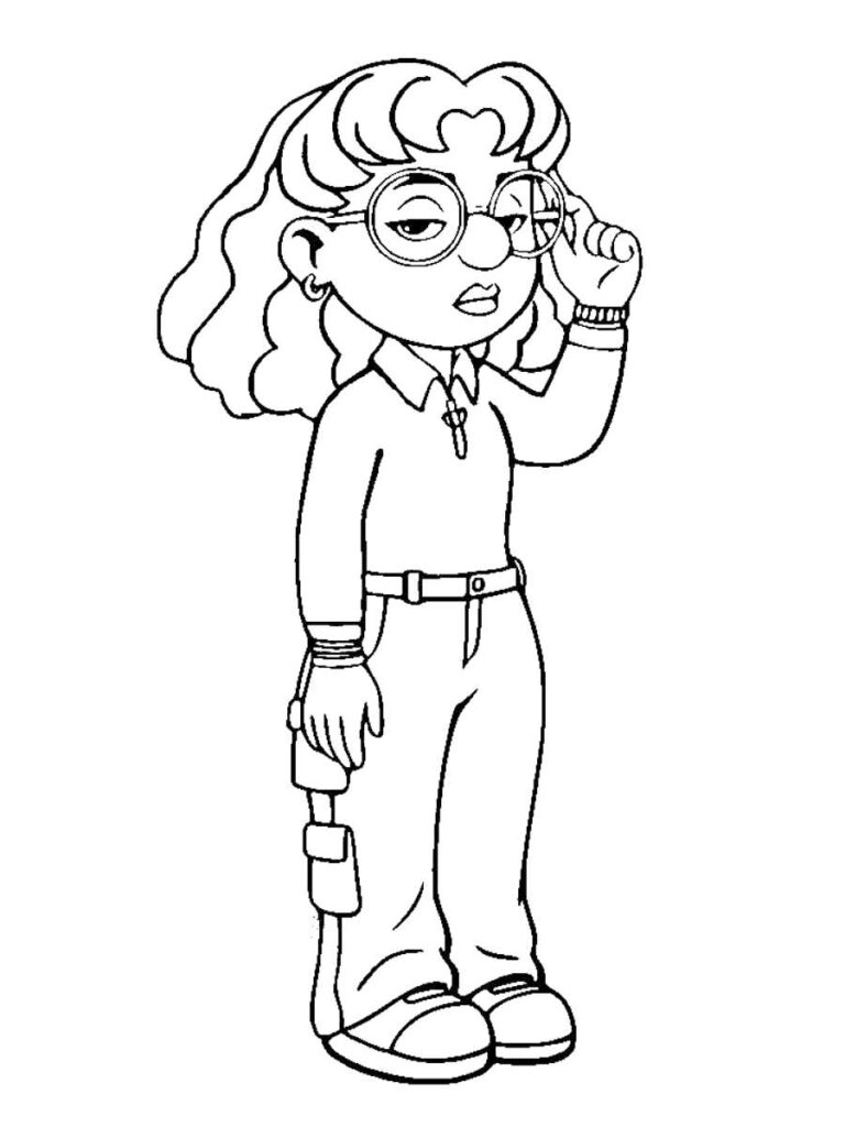 Turning Ped Priya Coloring Page