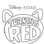Turning Red Logo Coloring Page