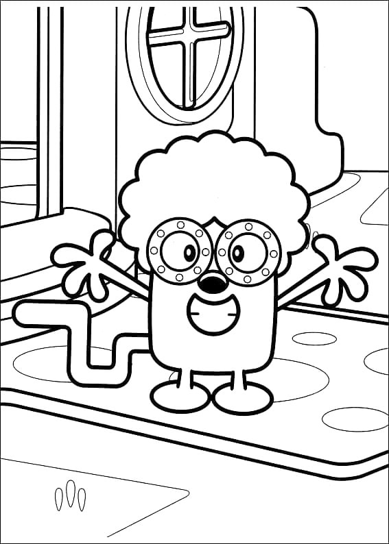 Wow Wow Wubbzy Coloring Page