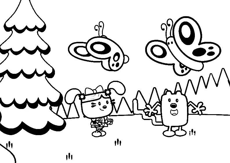 Wow Wow Wubbzy In Nature Coloring Page