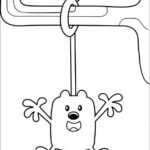 Wubbzy Hanging By Tail Coloring Page