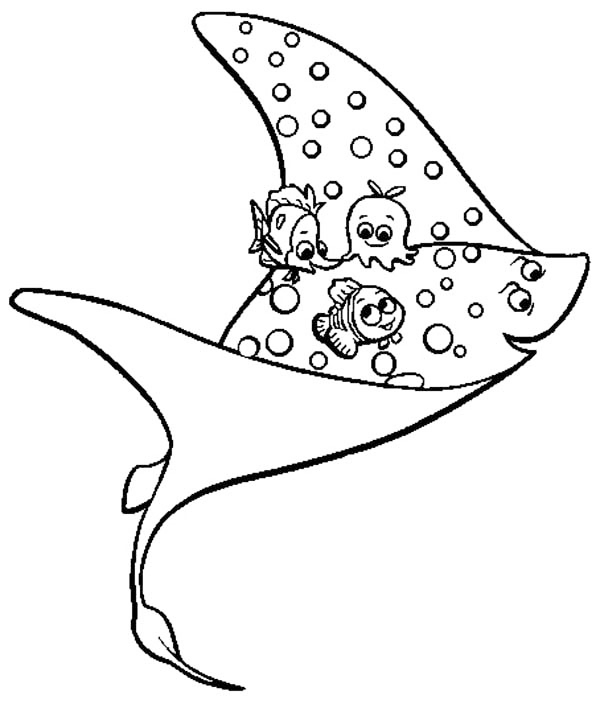 sting ray coloring page