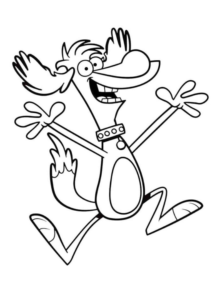 Hal Nature Cat Coloring Page