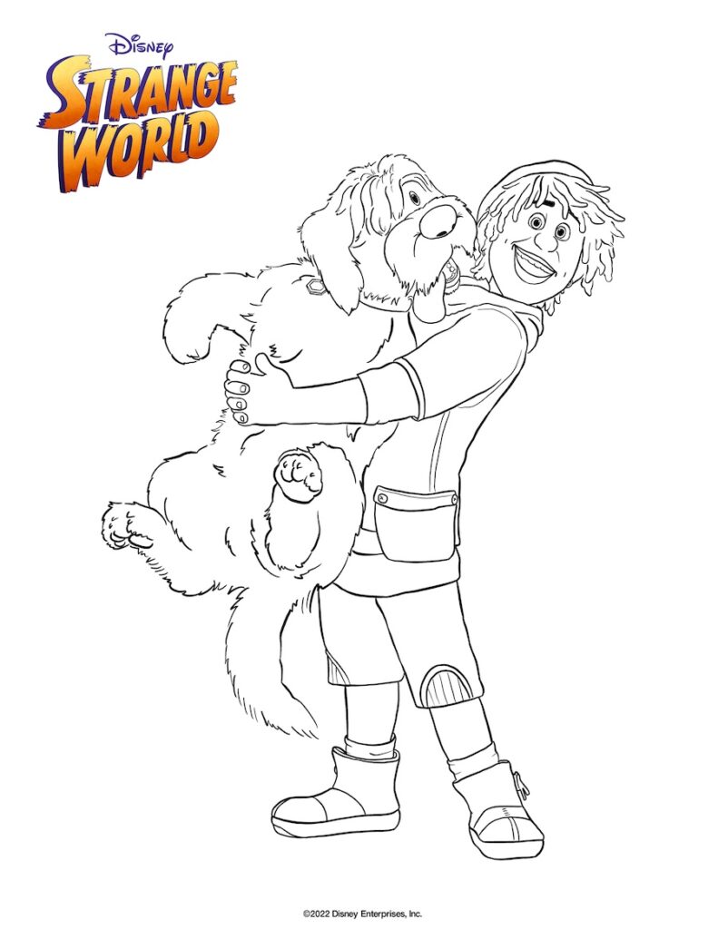 Legend Strange World Coloring Page