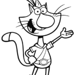 Nature Cat Coloring Pages