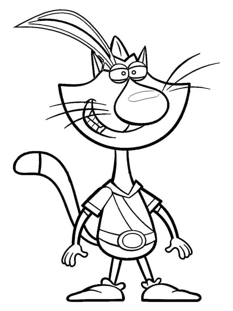 Print Nature Cat Coloring Page