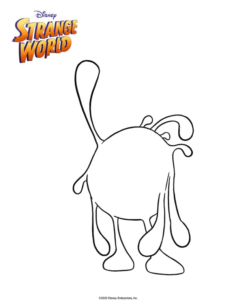 Strange World Hi Splat Coloring Page