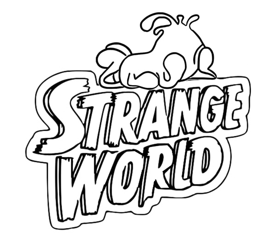 Strange World Logo Coloring Page