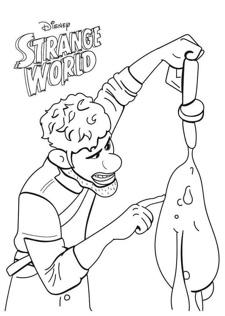 Strange World Naming Splat Coloring Page