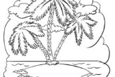 Three Palm Trees Coloring Page