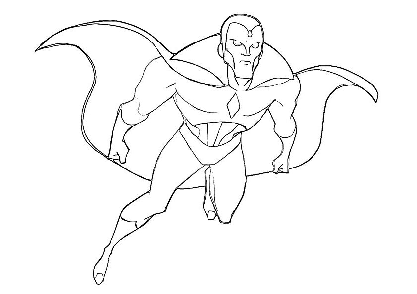 Vision Lineart Coloring Page