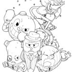 Cuphead Characters Coloring Page