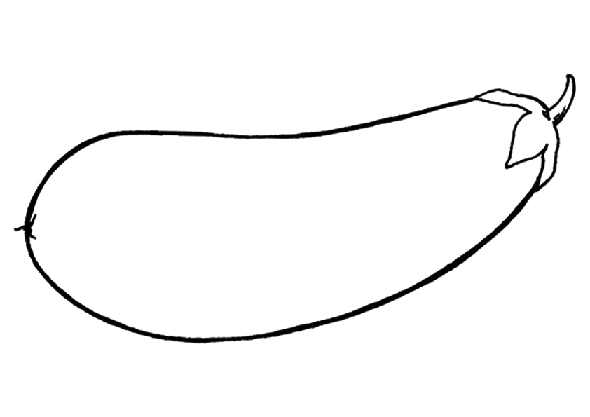Eggplant Coloring Pages