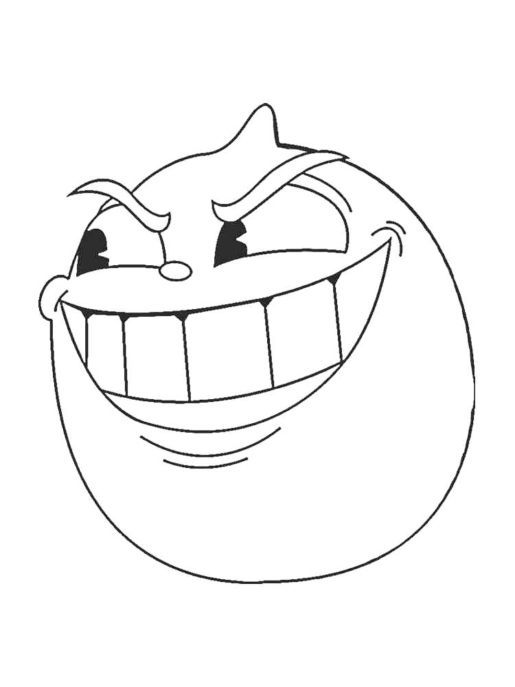 Goopy Le Grande Cuphead Coloring Page