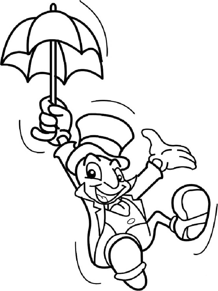 Jiminy Cricket Coloring Page