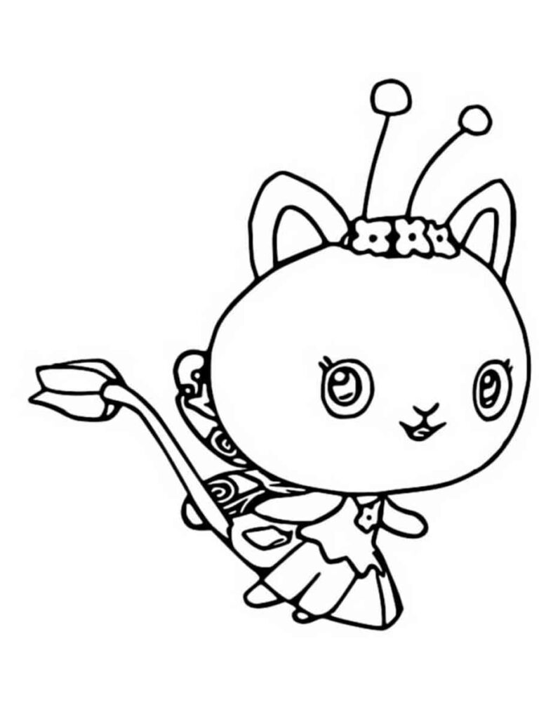 Kitty Gabbys Dollhouse Coloring Page