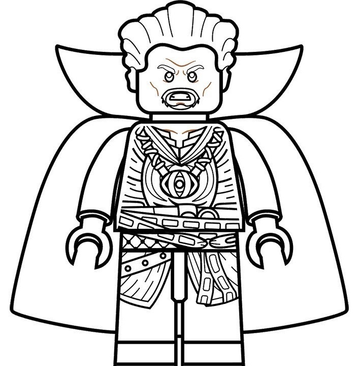 Lego Dr Strange Coloring Page