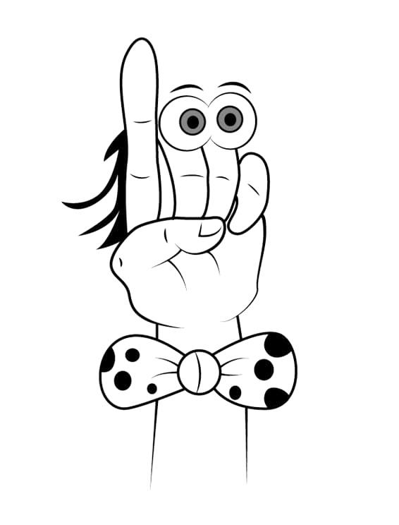 Oobie Coloring Page