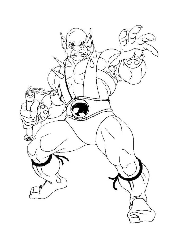 Panthro Thundercats Coloring Page