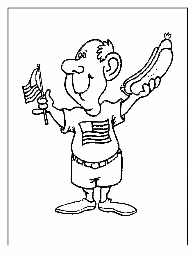 American Celebration Coloring Page