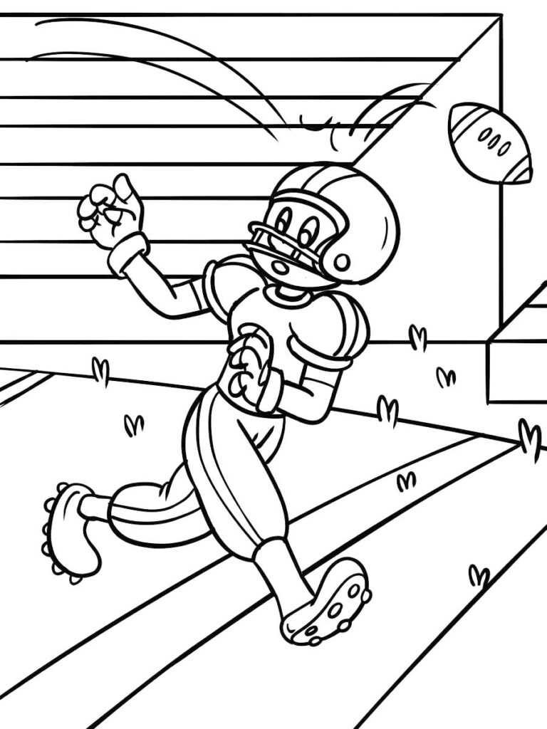 American Football Coloring Pages