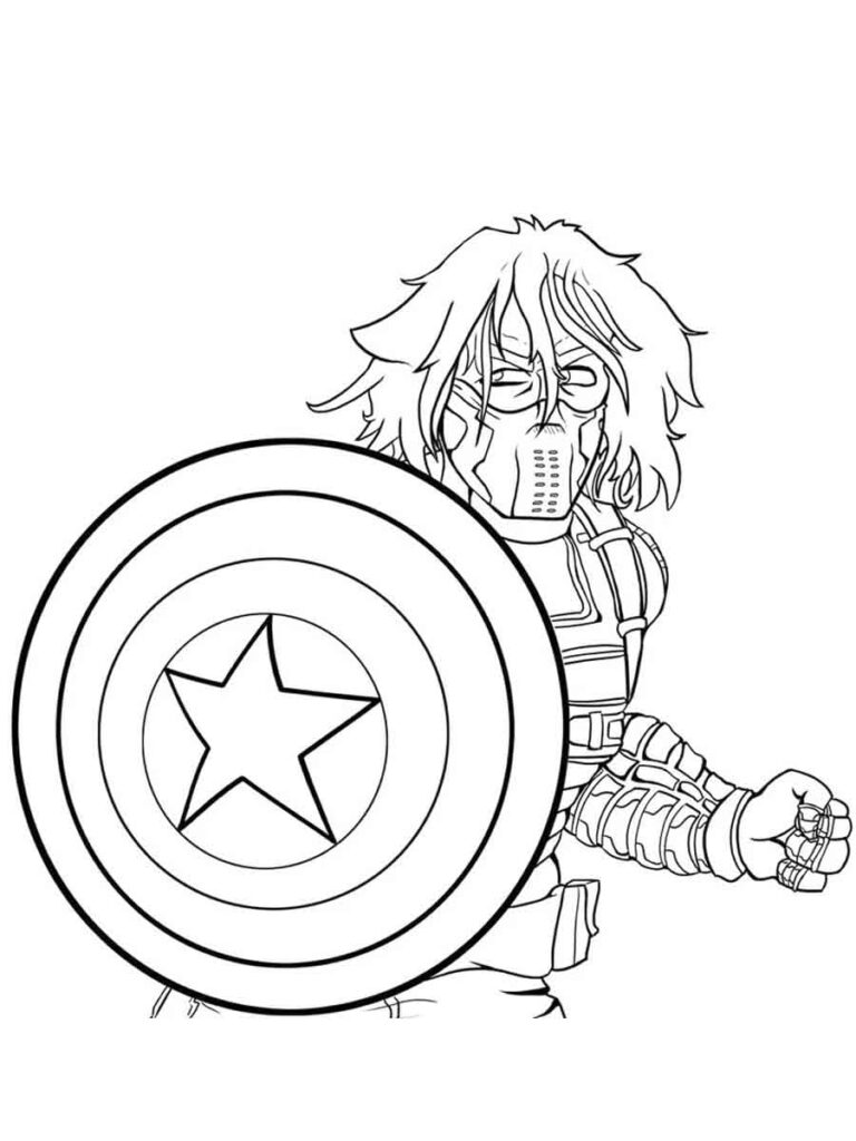 Avengers Winter Soldier Coloring Page