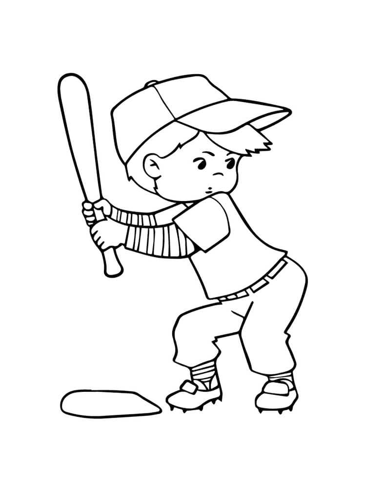 Baseball Americas Pastime Coloring Page