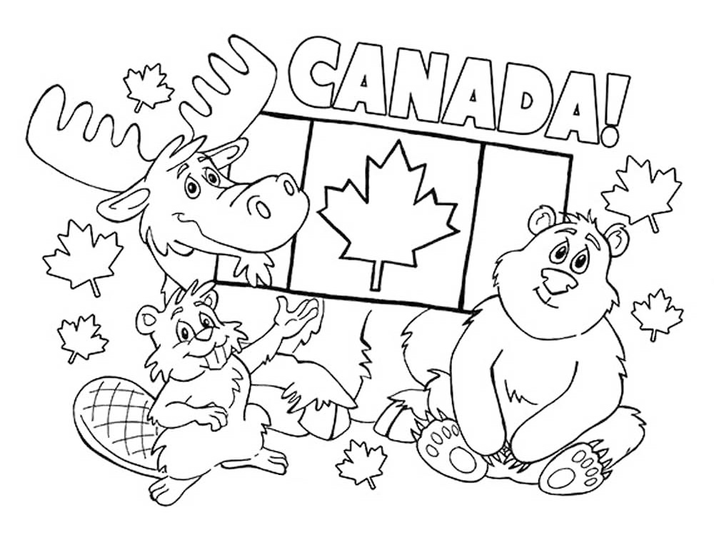 Canada Coloring Pages