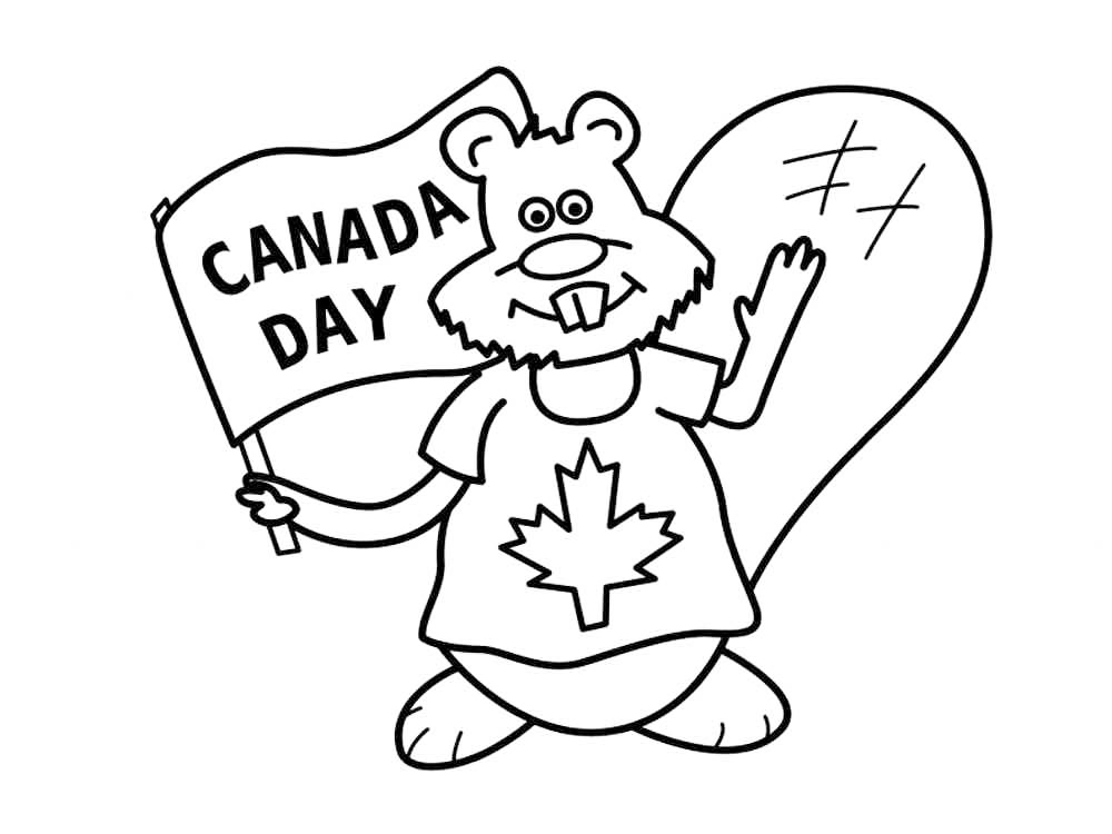 Canada Day Coloring Page