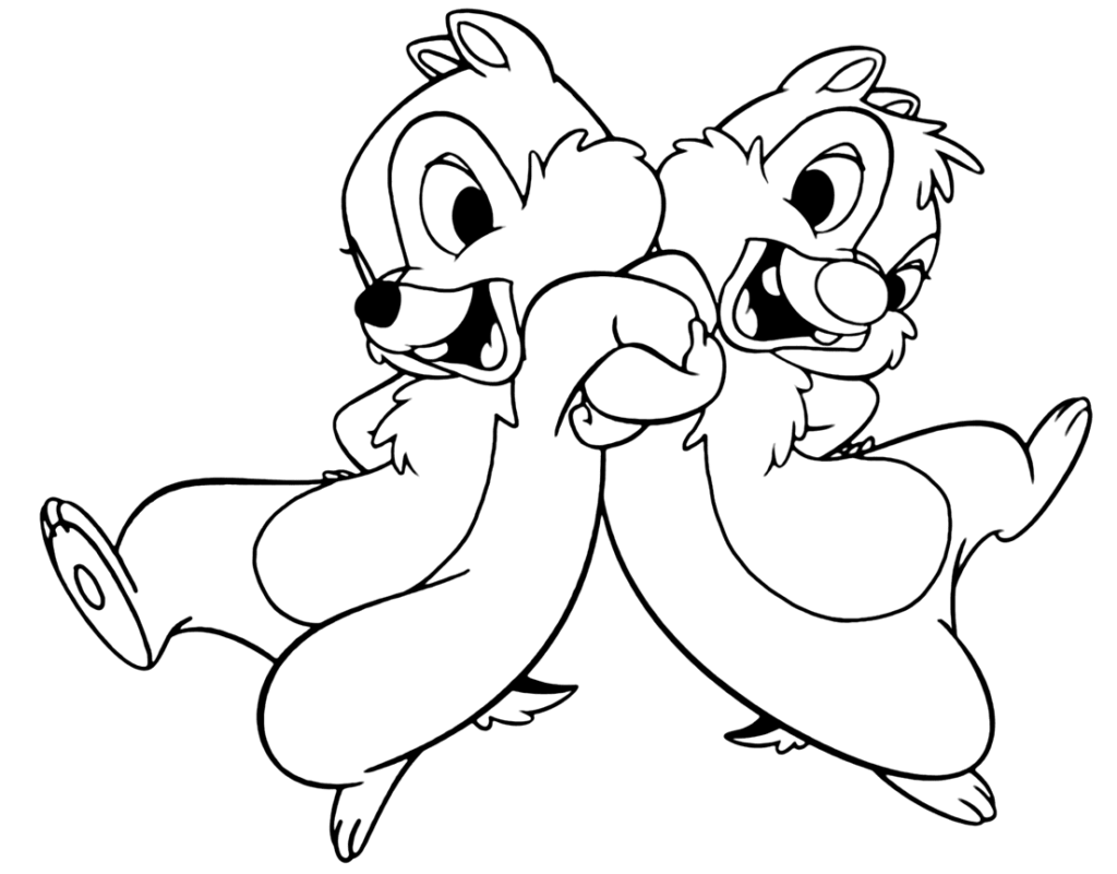 Chip And Dale Coloring Pages