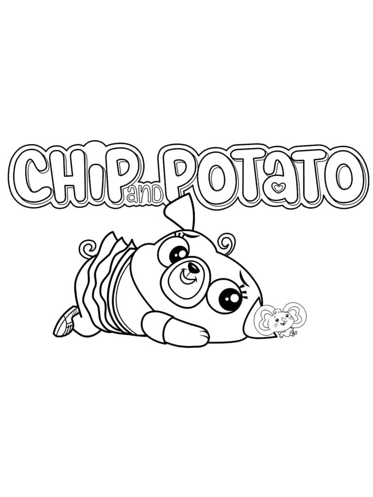 Chip And Potato Coloring Page