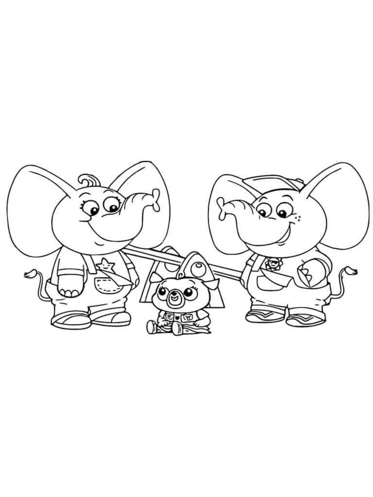 Chip And Potato Printable Coloring Page