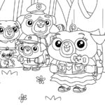 Chip And Potato Scene Coloring Page