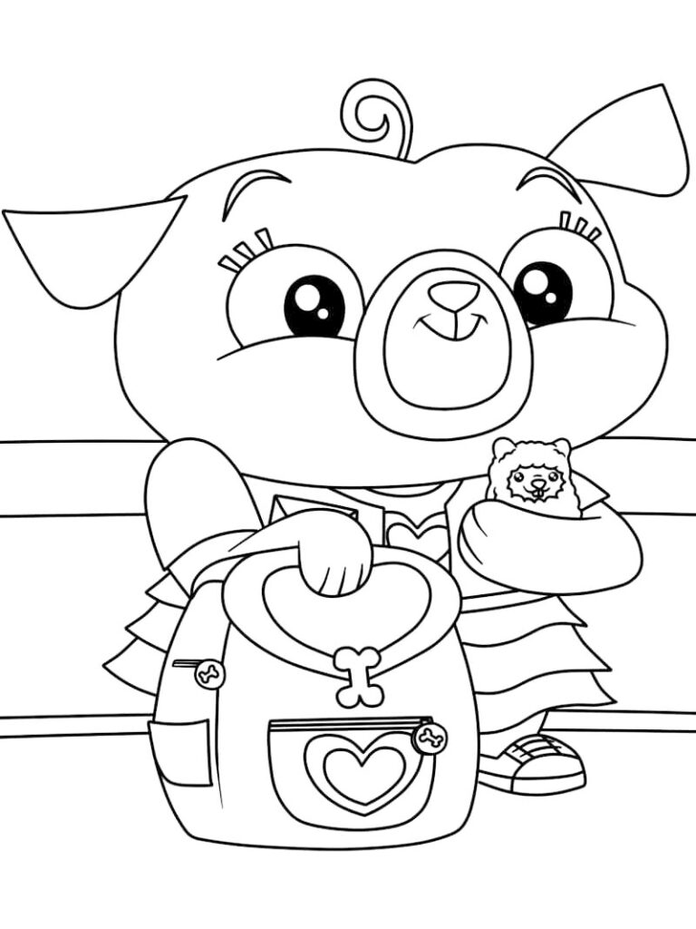 Cute Chip And Potato Coloring Page
