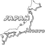 Map Of Japan Coloring Page