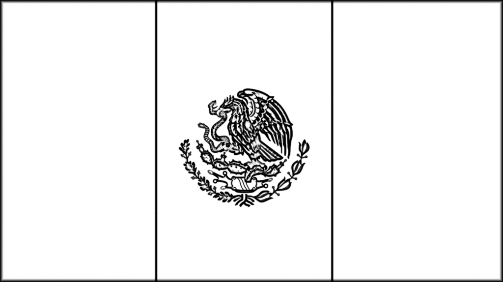Mexican Flag Coloring Pages