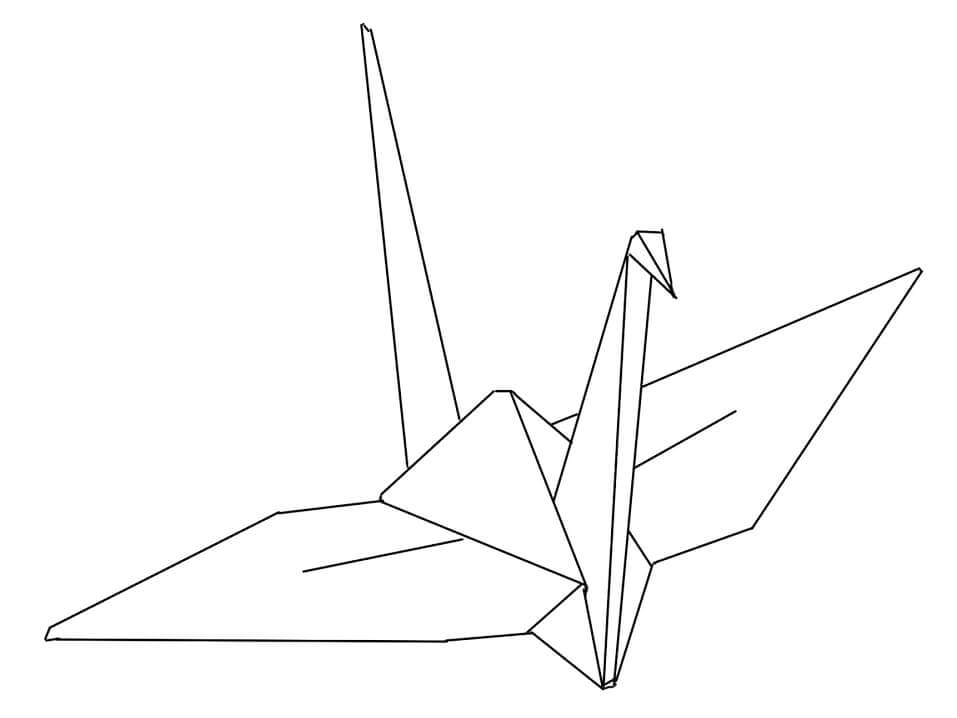 Origami Coloring Page