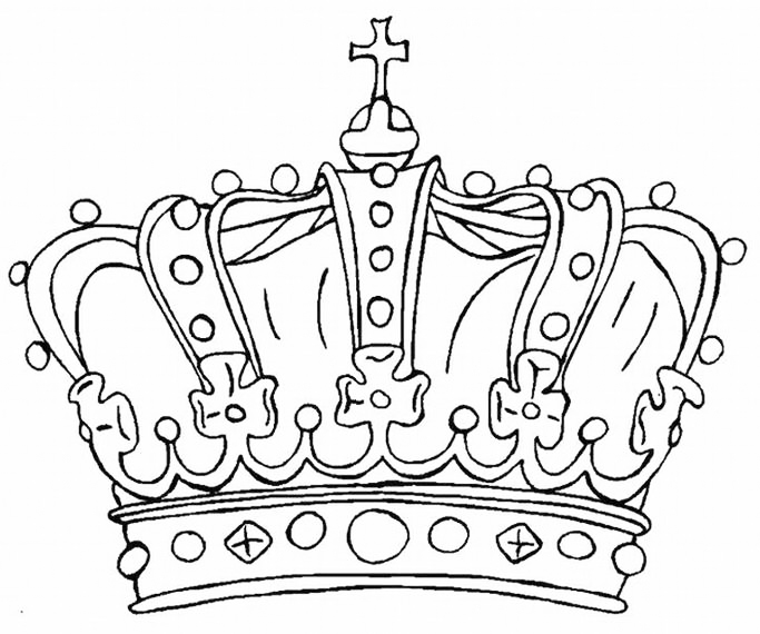 Royal Crown Coloring Page