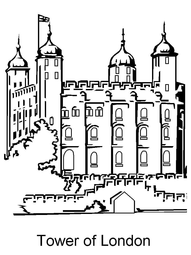 Tower Of Londong Coloring Page