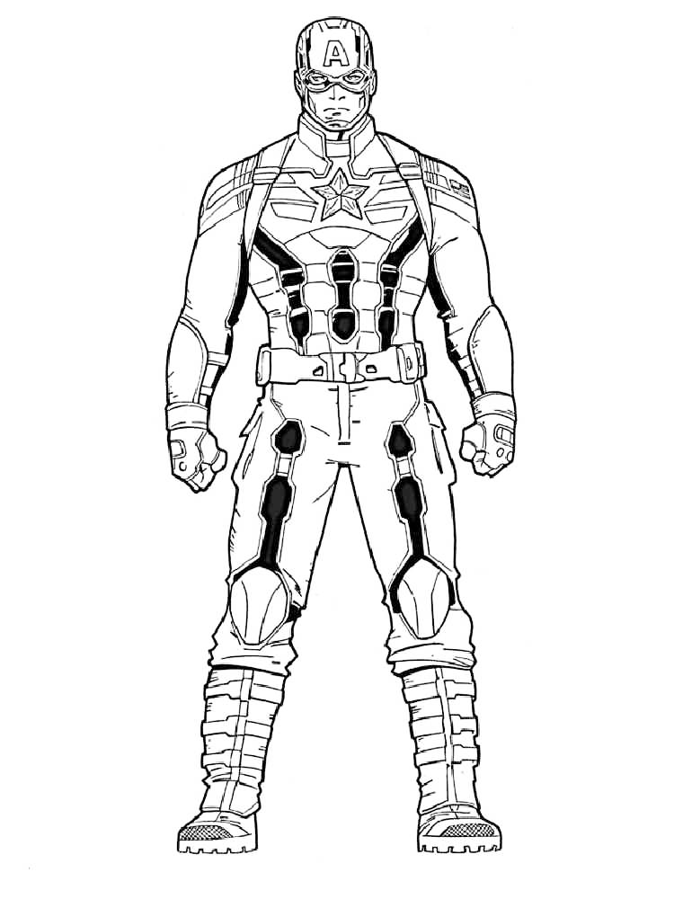 Winter Soldier Coloring Page
