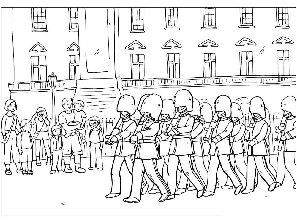 Yeoman Warders Coloring Page