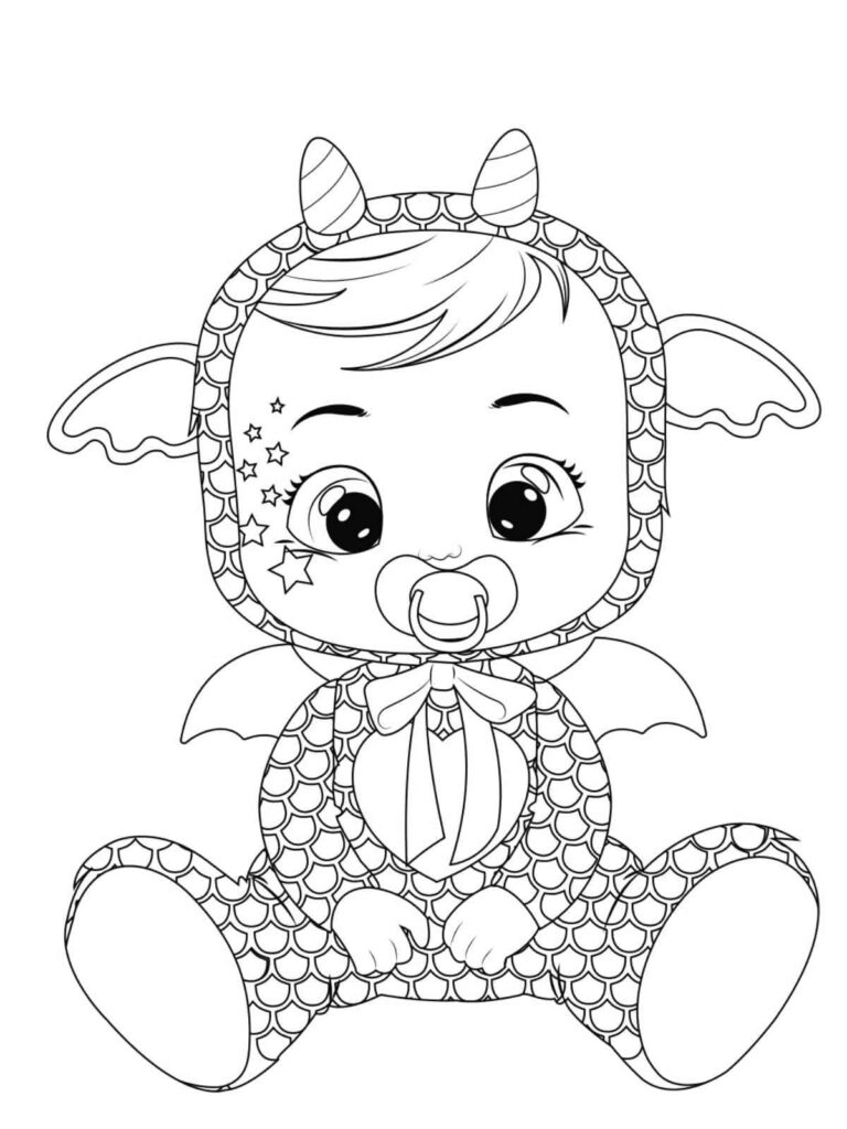 Bruny Cry Babies Coloring Page