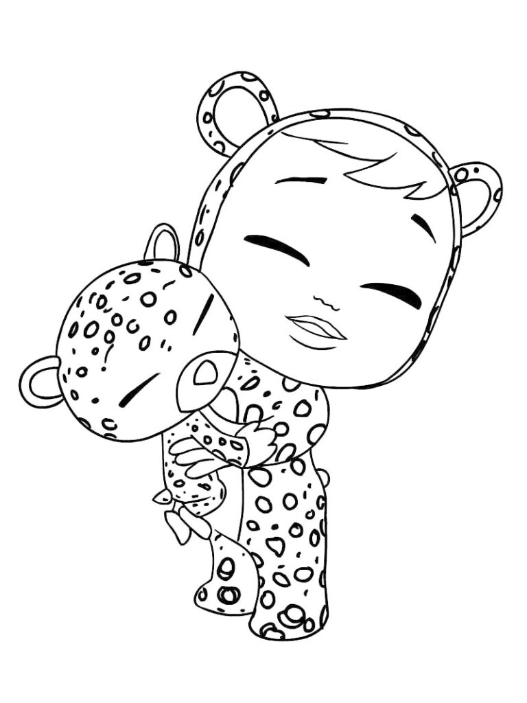 Cry Babies Hugs Coloring Page