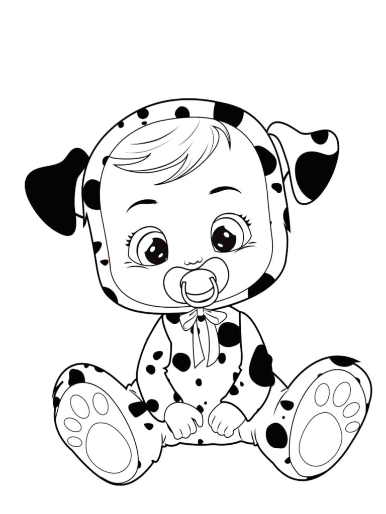 Dotty Cry Babies Coloring Page
